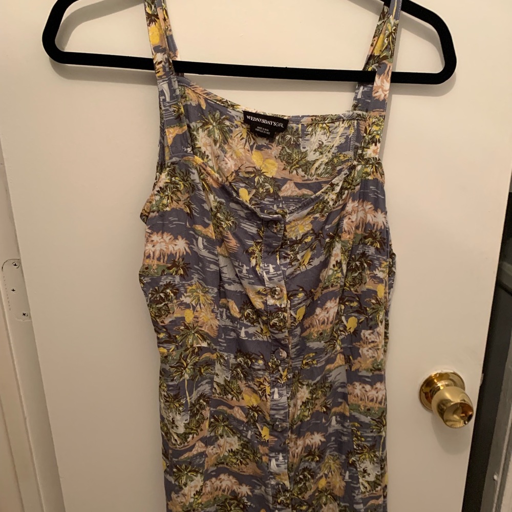 Wednesday’s Girl button down dress
